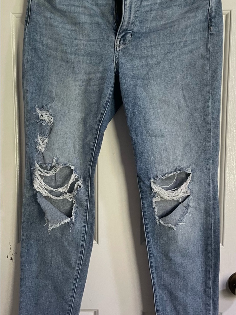 Judy Blue Light Blue Ripped Skinny Jeans